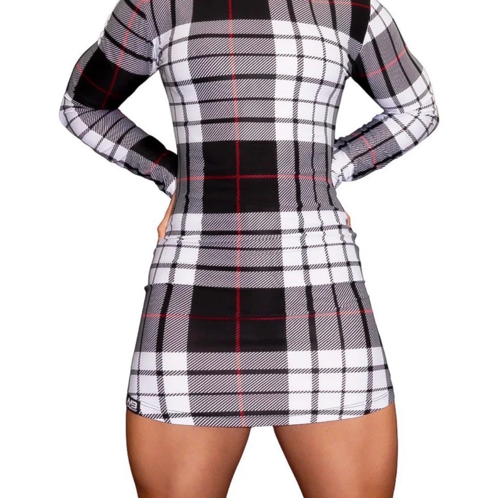 Minibeast Long Sleeve Plaid Dress